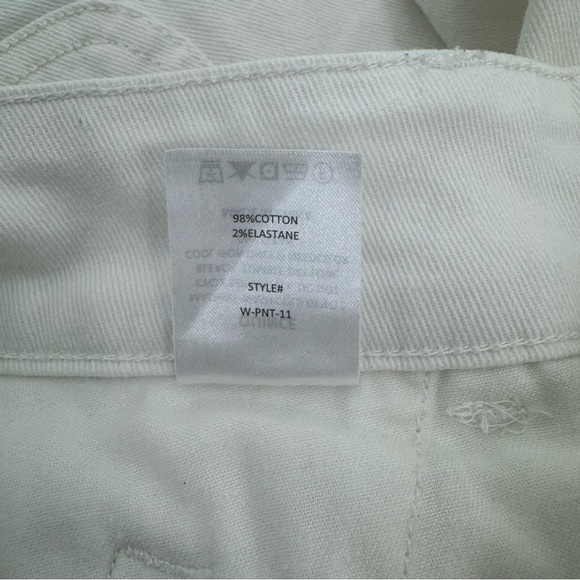 Quince Women’s White Cargo Pants | High Rise Utility Style | Size 26 - Picture 9 of 15